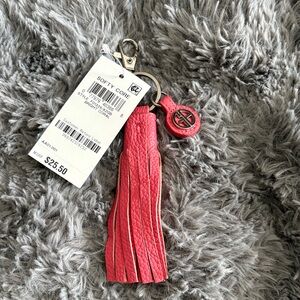 Coral Pink Tassel Keychain/Purse Charm